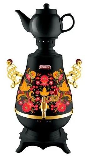 Лот: 11937829. Фото: 1. Самовар CENTEK CT-0092 B черный... Чайники, кофемашины, кулеры