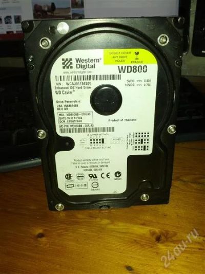 Лот: 2731779. Фото: 1. WD 80GB IDE. Жёсткие диски (HDD)