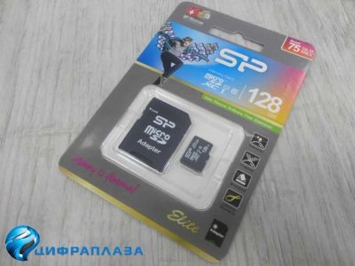 Лот: 14614314. Фото: 1. 128Gb карта памяти Silicon Power... Карты памяти