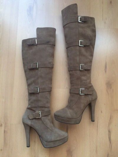 Лот: 6034669. Фото: 1. Сапоги осенние замшевые Gucci... Сапоги