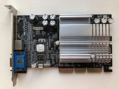 Лот: 25038378. Фото: 1. AGP 64Mb GeForce 4 MX440 (MX-44064M... Видеокарты