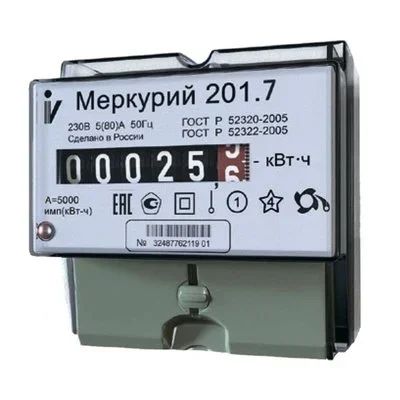Лот: 18190573. Фото: 1. Счетчик электр однофазный Меркурий... Счётчики электроэнергии
