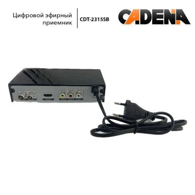 Лот: 25014044. Фото: 1. Цифровая приставка DVB-T2 Cadena... Медиаплееры
