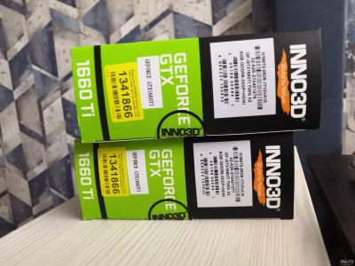 Лот: 18055405. Фото: 1. Видеокарта Inno3d gtx 1660Ti 6gb... Видеокарты