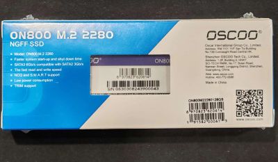 Лот: 24559612. Фото: 1. SSD M2 2280 Ngff Sata OSCOO 128gb... SSD-накопители