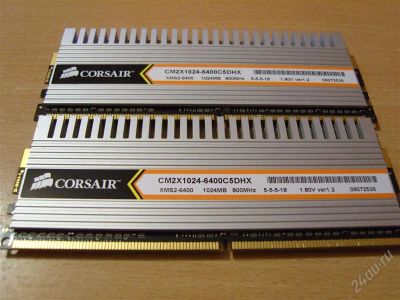 Лот: 2228756. Фото: 1. Оперативная память CORSAIR DDR2... Оперативная память