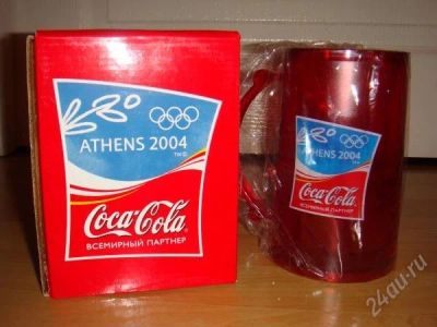 Лот: 1485435. Фото: 1. Кружка Coca-Cola, Афины 2004. Кружки, стаканы, бокалы