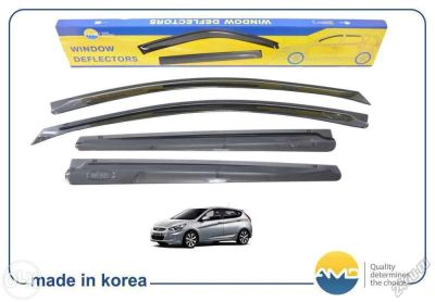 Лот: 5927586. Фото: 1. Ветровики Hyundai Solaris Корея. Детали тюнинга