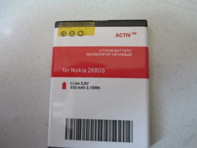 Лот: 5540652. Фото: 1. Аккумулятор Nokia 2680S. Аккумуляторы