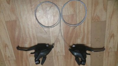 Лот: 10989477. Фото: 1. Шифтеры Shimano st-ef50 (Малайзия... Запчасти