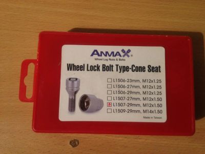 Лот: 4580639. Фото: 1. Болты секретки Anmax L1507-29mm... Другое (шины, диски)