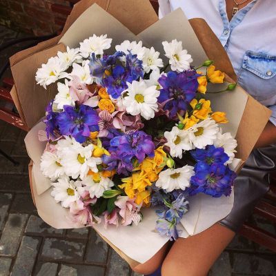 Лот: 7554094. Фото: 1. Сборный букет. Цветы на Щорса... Свежие цветы