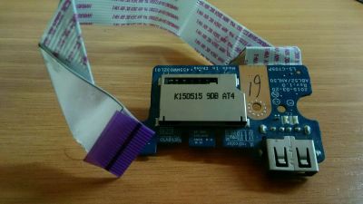 Лот: 11958931. Фото: 1. Плата usb порта с картридером... Платы расширения, контроллеры, доп. порты