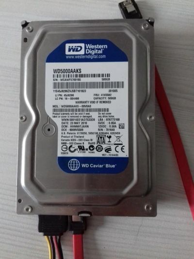 Лот: 9964815. Фото: 1. жесткий диск 500 gb. Жёсткие диски (HDD)