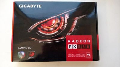 Лот: 10479694. Фото: 1. Gigabyte Radeon RX 580 GV-RX580gaming-8GD... Видеокарты