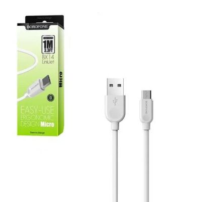 Лот: 16297120. Фото: 1. Кабель USB - MicroUSB Borofone... Дата-кабели, переходники