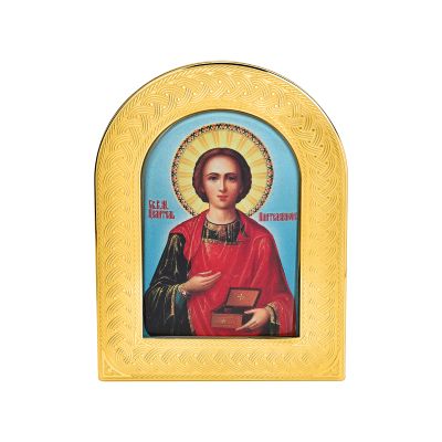 Лот: 23835993. Фото: 1. Икона Целитель Пантелеймон. Другое (ювелирные изделия, бижутерия, часы)