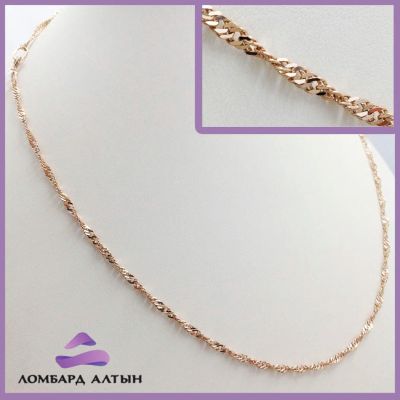Лот: 8550891. Фото: 1. Золотая цепь 585 пробы. Вес 4... Цепочки