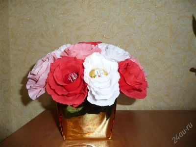 Лот: 1226295. Фото: 1. Букеты из Конфет №1. Другое (ручная работа)
