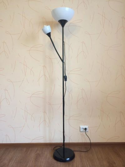 Лот: 6110168. Фото: 1. Торшер для чтения черный (IKEA... Другое освещение