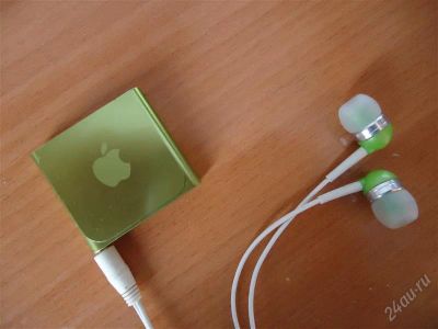 Лот: 2351339. Фото: 1. IPod nano 8gb green. Плееры