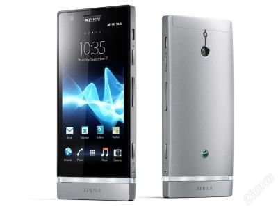 Лот: 1875948. Фото: 1. Sony Xperia P Silver 16GB (новый... Смартфоны
