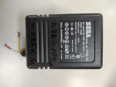 Лот: 17218652. Фото: 1. Блок питания Sega 10v 850mA без... Запчасти для игровых приставок, консолей