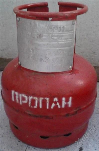 Лот: 1050345. Фото: 1. Газовый баллон, 5 литров. Другие (дрова, топливо)