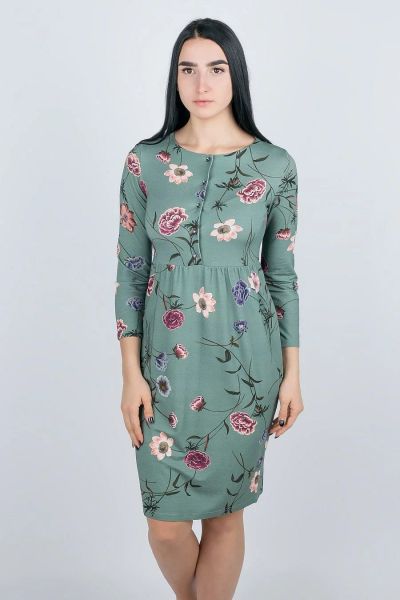 Лот: 14530195. Фото: 1. Яркое вискозное платье на осень... Платья