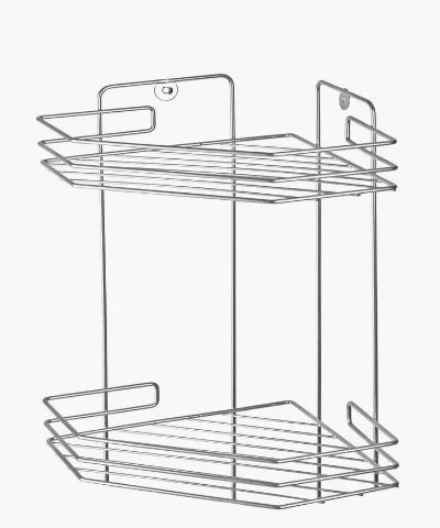 Лот: 19446748. Фото: 1. Полка угловая 2-х секционная... Аксессуары для ванной