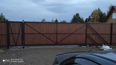 Лот: 5283164. Фото: 1. Откатные ворота ( сдвижные , автоматические... Ворота, заборы, шлагбаумы