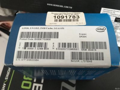 Лот: 13200901. Фото: 1. Процессор celeron g3930 lga1151. Процессоры
