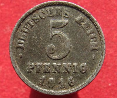 Лот: 15968657. Фото: 1. Германия 5 пфеннигов, 1916г. Остальные страны