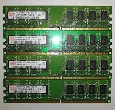 Лот: 15464572. Фото: 1. 4х1Гб DDR2-800 Hynix hymp112u64cp8-s6. Оперативная память