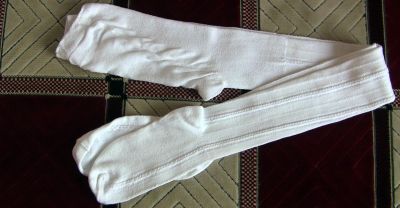 Лот: 11842801. Фото: 1. Колготки детские белые р. 158... Носки, колготки