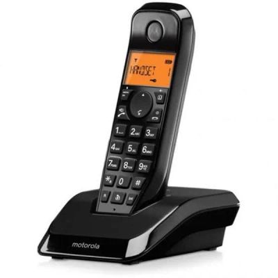 Лот: 24783847. Фото: 1. DECT-телефон Motorola S1201 Black. DECT и радиотелефоны