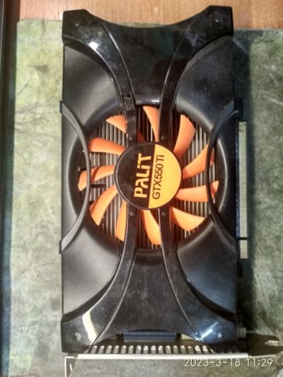 Лот: 20043710. Фото: 1. Видеокарта GTX 550 Ti 1Gb. Видеокарты
