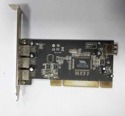 Лот: 11410151. Фото: 1. Контроллер PCI USB via6212-2 rev... Платы расширения, контроллеры, доп. порты