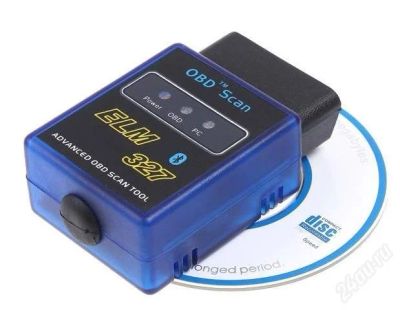 Лот: 207536. Фото: 1. Адаптер elm327 OBD II - Блютуз... Диагностическое оборудование, измерительный инструмент