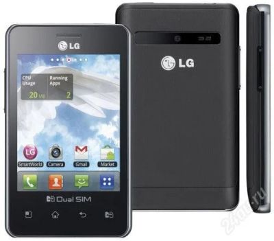 Лот: 2063987. Фото: 1. lg e405 optimus l3 dual sim новый. Смартфоны