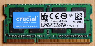 Лот: 18951050. Фото: 1. Crucial CT102464BF160D DDR-III... Оперативная память
