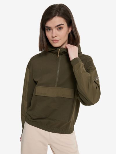 Лот: 25666028. Фото: 1. Толстовка женская Demix, Зеленый. Легкие куртки, толстовки