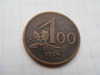 Лот: 8438469. Фото: 1. Австрия 100 крон 1924. Германия и Австрия