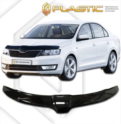 Лот: 13012764. Фото: 1. Дефлектор капота SKODA RAPID 2013г-. Детали тюнинга