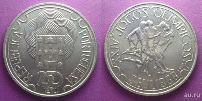 Лот: 13804593. Фото: 1. Португалия 250 эскудо 1988 Олимпиада... Европа