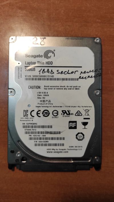 Лот: 21134336. Фото: 1. Жесткий диск Seagate ST500LT012. Жёсткие диски