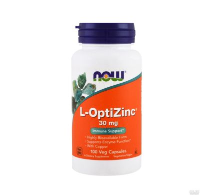 Лот: 14762912. Фото: 1. Now Foods, L-OptiZinc, 30 мг... Спортивное питание, витамины