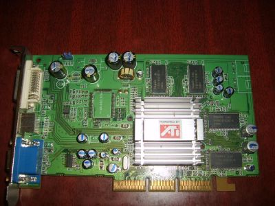 Лот: 3596830. Фото: 1. AGP 128Mb ATI Radeon 9200 DDR... Видеокарты