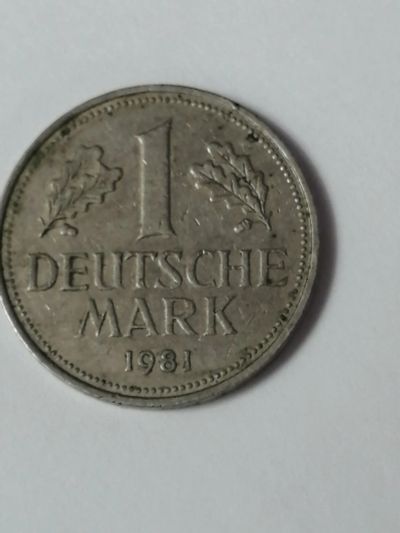 Лот: 19364227. Фото: 1. монета 1 дойч марка 1981 г. ФРГ. Европа