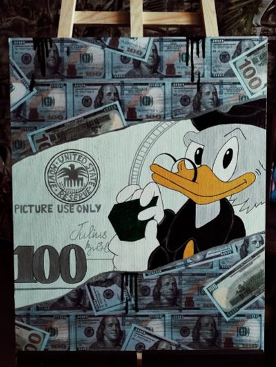 Лот: 23339952. Фото: 1. Картина Scrucci Mcduck. Картины, рисунки